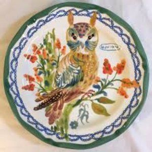 Anthropologie nathalie lete owl plate